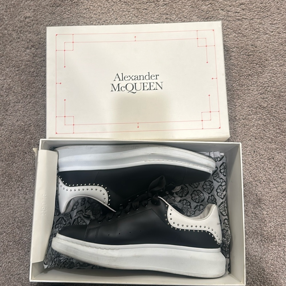 Black And White Alexander McQueens Wore 3 times , in great condition